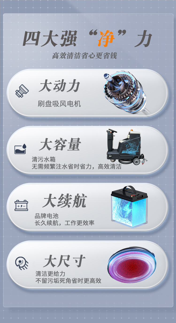 M29860駕駛式洗地機(jī)四大優(yōu)勢(shì)
