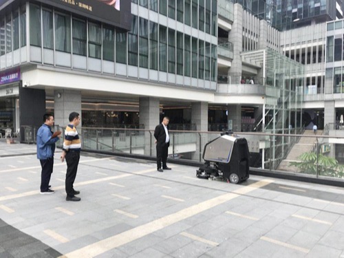 深圳天安云谷產(chǎn)業(yè)園使用美高無人洗地機(jī)啦